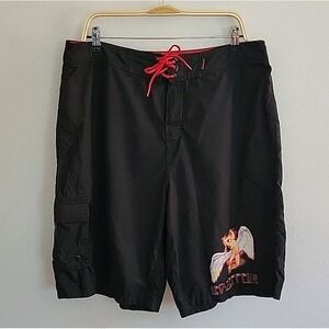 Led Zeppelin Board Shorts Mens 38 Album Art Graphic Beach Classic Resort Swim